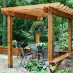 Vrtna lesena pergola